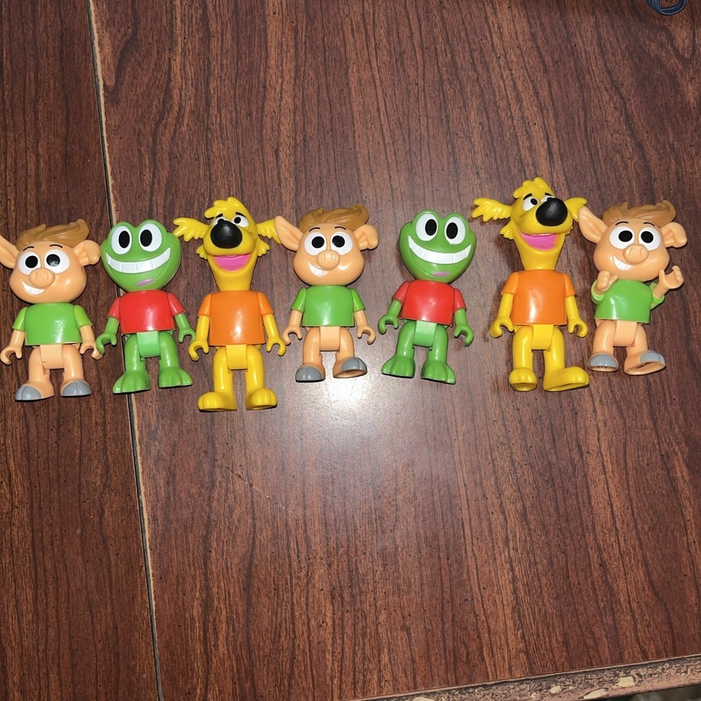 Just play HobbyKids Adventures Pig frog dog toy figure set Lot Of 7